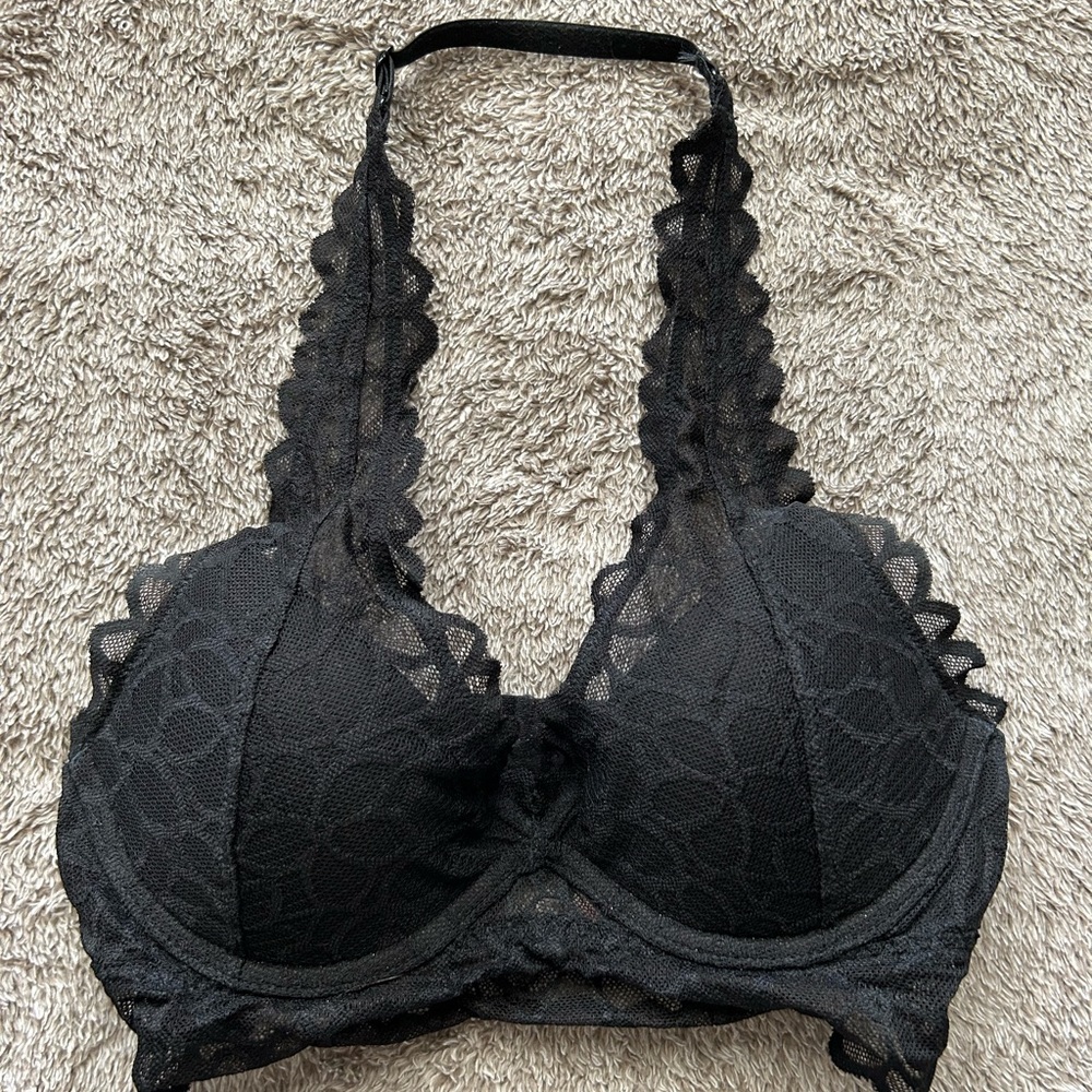 Victoria’s Secret (Pink) Black Laced Bralette